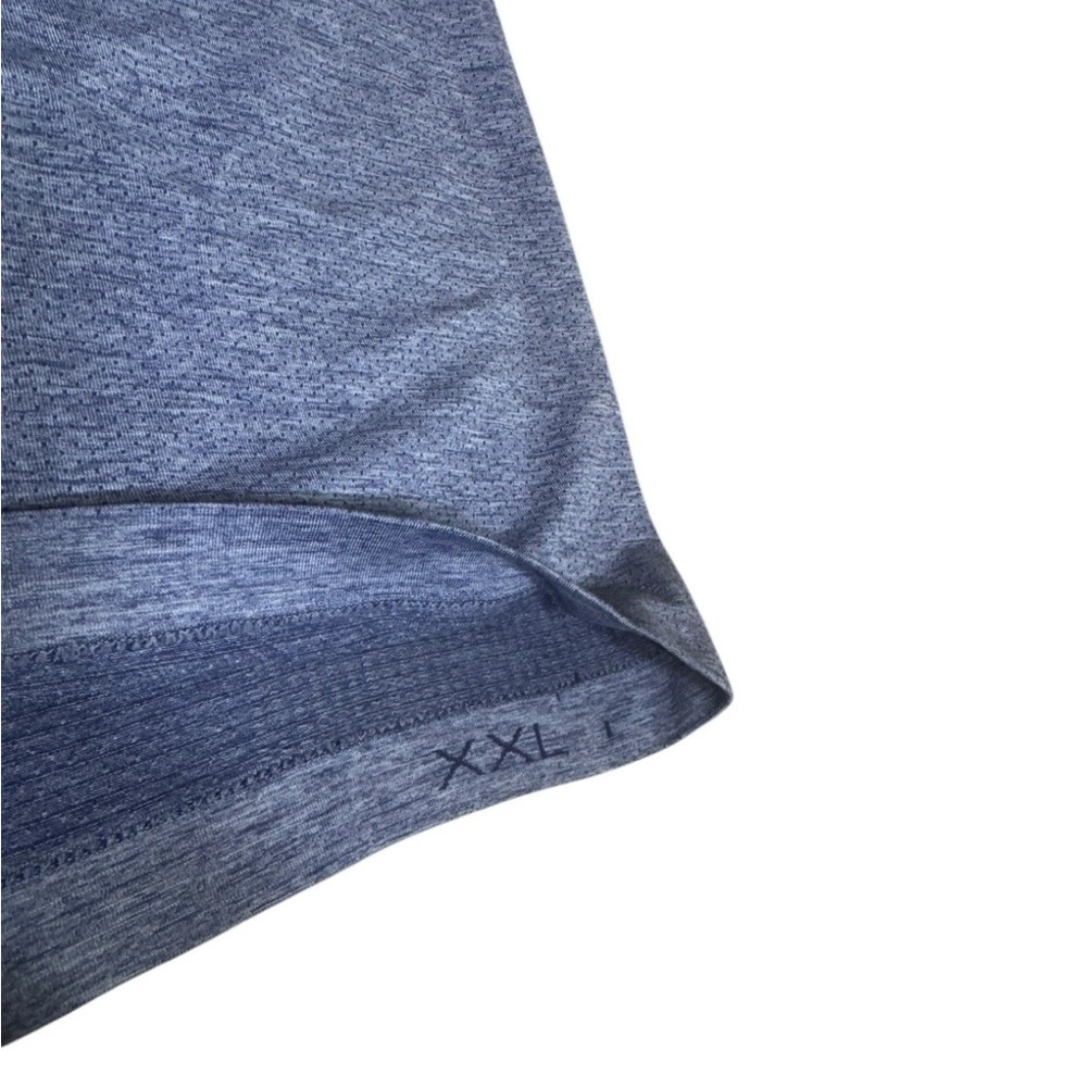 Lululemon Metal Vent Tech 2.0 Polo Shirt Mens Blue Stretch Golf Activewear XXL - Picture 4 of 9